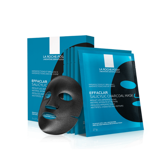La Roche-Posay Effaclar Salicyclic Charcoal Sheet Mask 5 pcs