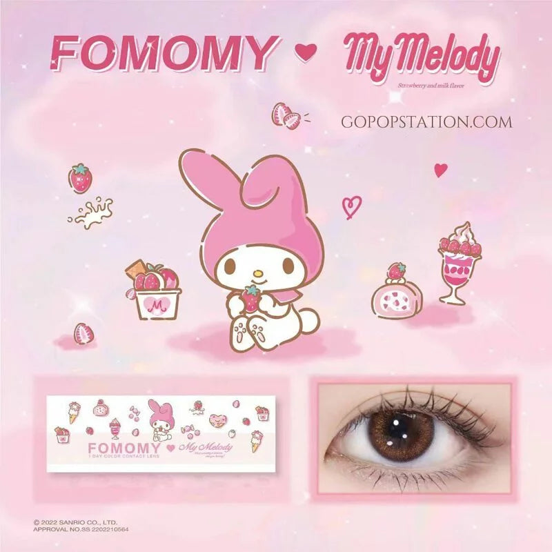 FOMOMY Sanrio 1 day Color - 10 Lenses (Twinkle Peach)