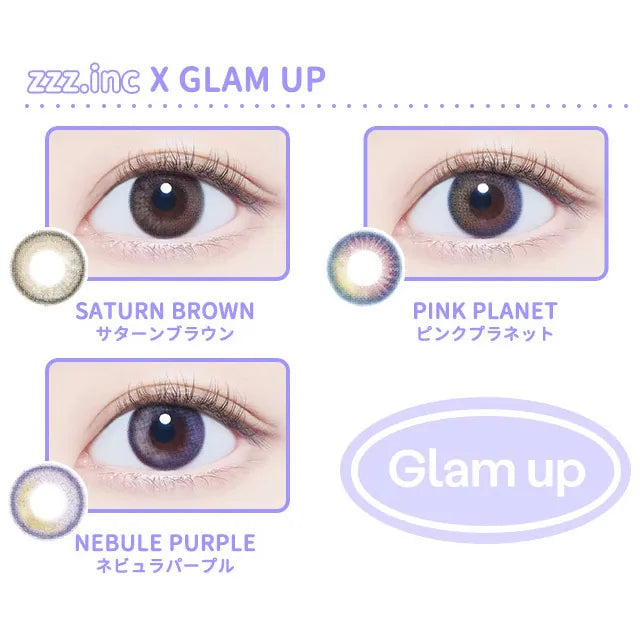 Glam Up 1 day Color - 10 Lenses (Starry Violet)
