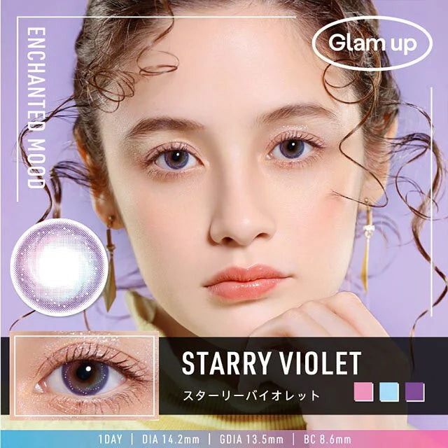 Glam Up 1 day Color - 10 Lenses (Starry Violet)