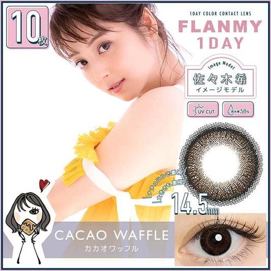 FLANMY 美瞳日抛 - 10 片（爵士鬆餅黑）