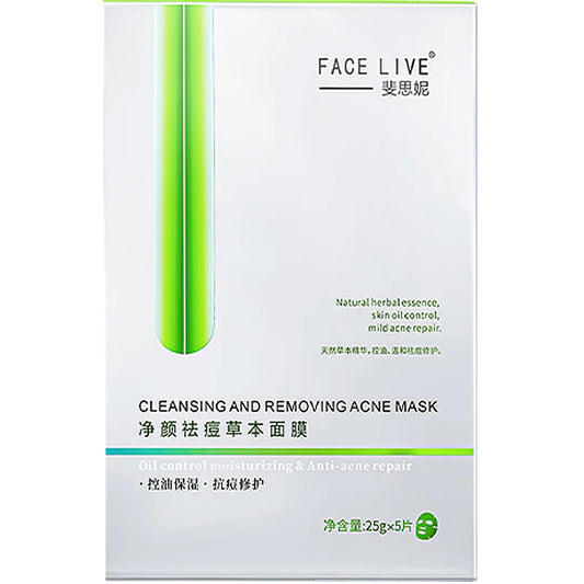 FACE LIVE Cleansing and Removing Acne Mask - 5 pcs