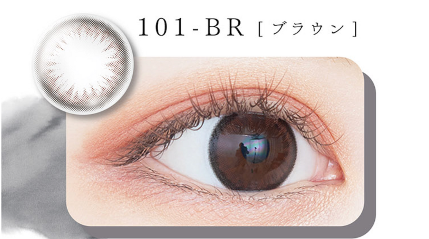 BeeHeart B 1 Day Color ContactLens |  Brown 10 pcs