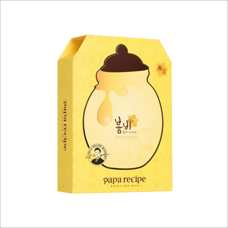 Papa Recipe Bombee Honey Mask 10pc 韩国Papa recipe 春雨 黄色蜂蜜补水滋养面膜 - MOMO E-Store