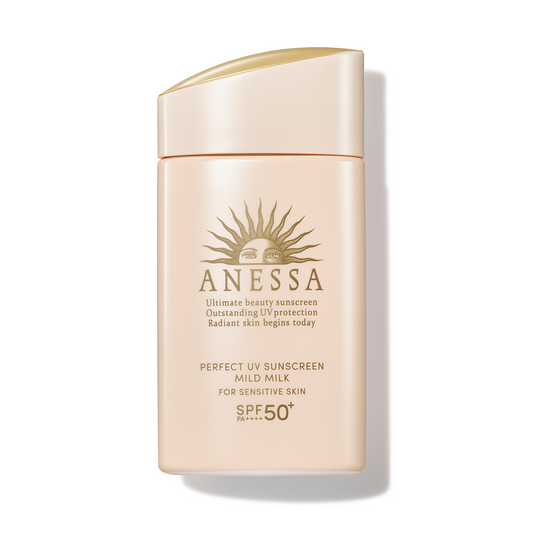 Shiseido Anessa Perfect UV Mild Milk SPF50+ PA++++ 60ml 资生堂 安耐晒金钻敏感肌防水防晒乳N 2021年新款 粉金瓶