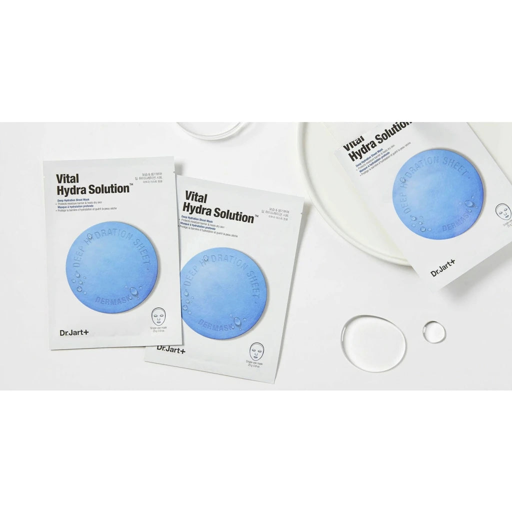 Dr. Jart+ Hydrating Mask Blue Pill Mask 5 Pcs 韩国DR. JART 蓝色药丸补水面膜 - MOMO E-Store
