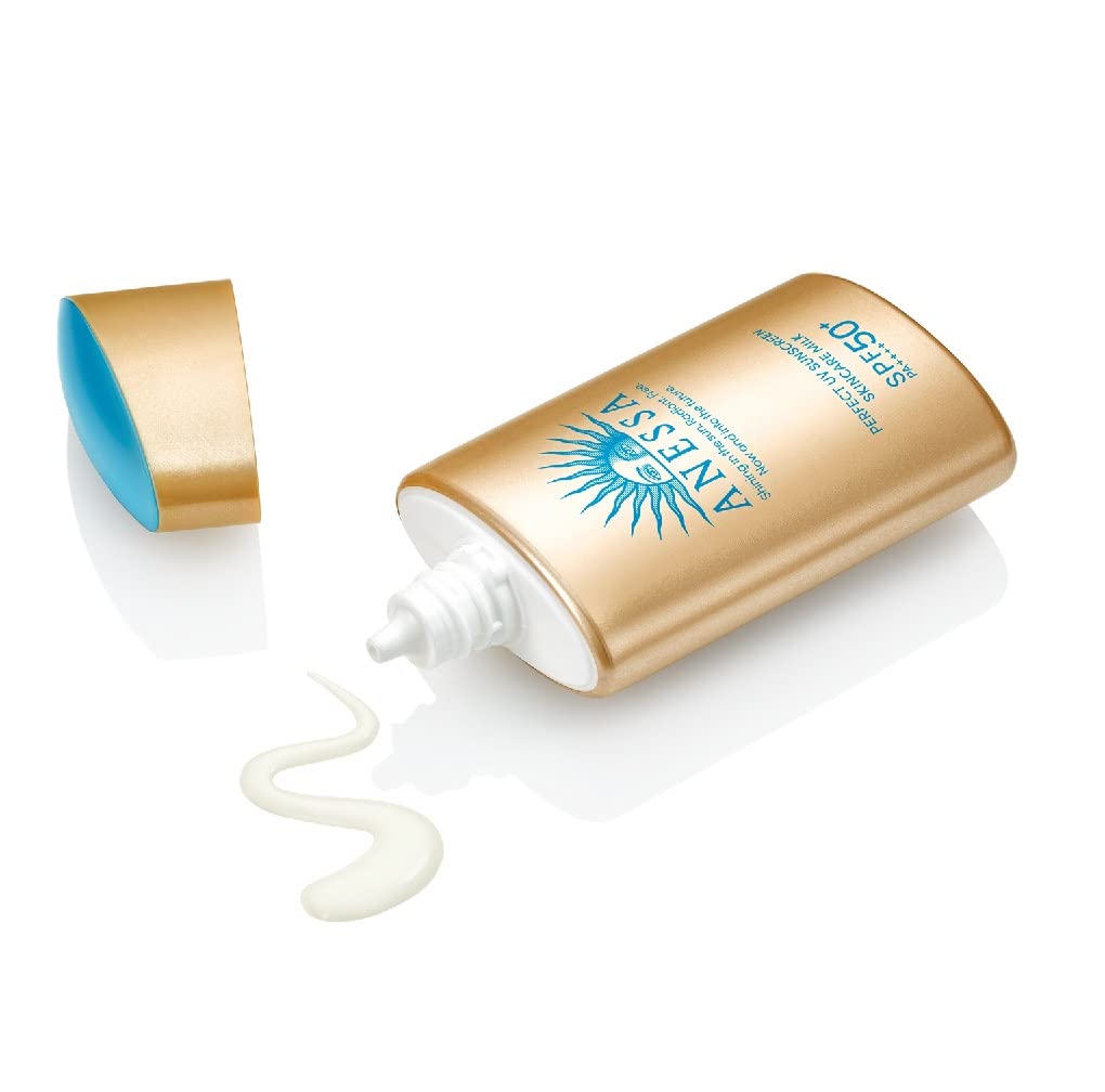 Shiseido Anessa Perfect UV Skincare Milk N SPF50+ PA++++ 60ml (2022 Edition) 资生堂 新安耐晒 金瓶 最强日常防晒极防水美肌UV乳液 - MOMO E-Store