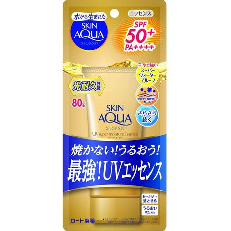 ROHTO Skin Aqua Super Moisture Essence Gold SPF50+/PA++++ - MOMO E-Store