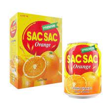 Lotte Sac Sac Orange with Coconut Jelly 238ml - MOMO E-Store