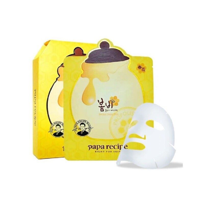 Papa Recipe Bombee Honey Mask 10pc 韩国Papa recipe 春雨 黄色蜂蜜补水滋养面膜 - MOMO E-Store