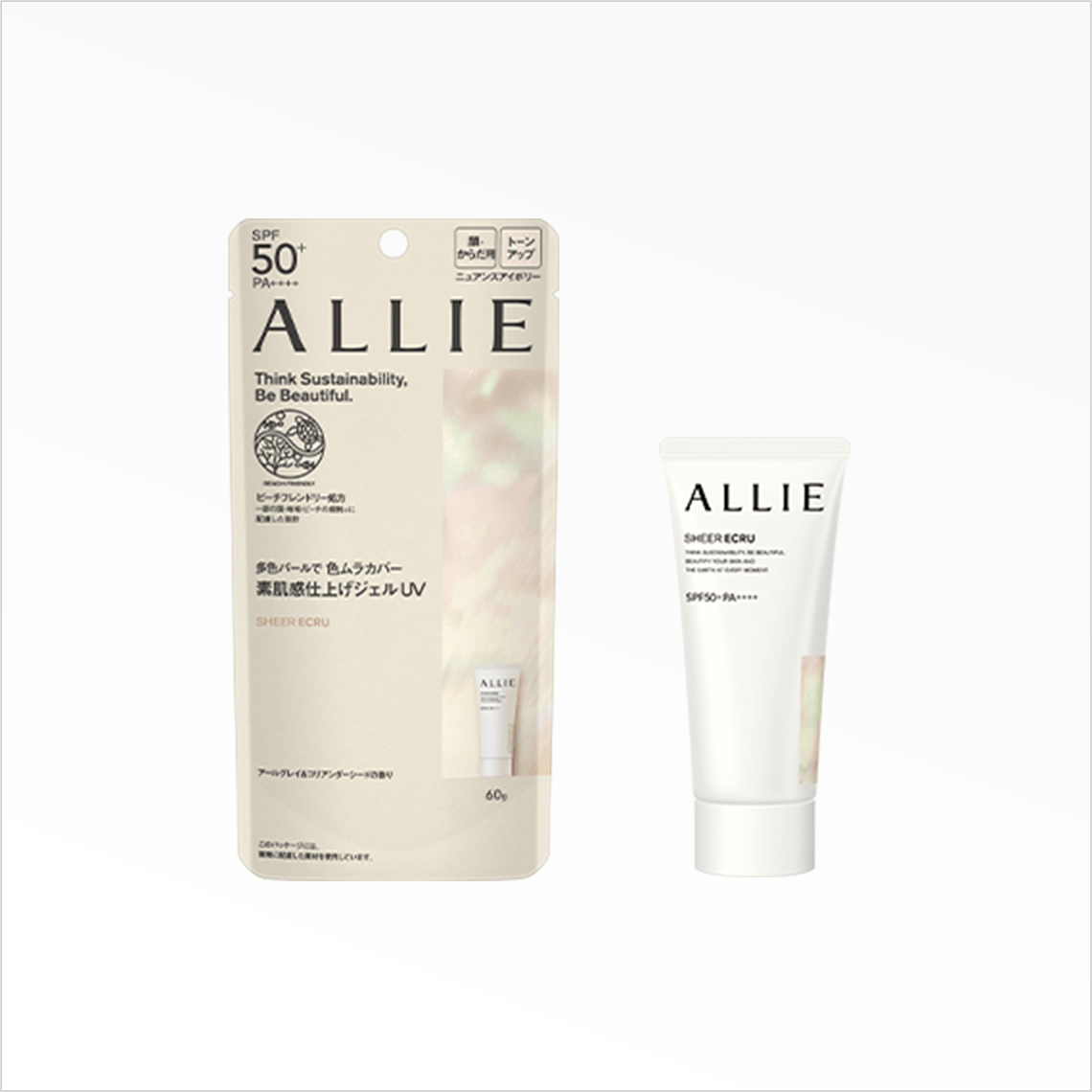 Allie Chrono Beauty Tone Up UV 60g 嘉娜宝 Kanebo ALLIE 高辉度润色防晒水凝乳 SPF50+ PA++++ 60g - MOMO E-Store