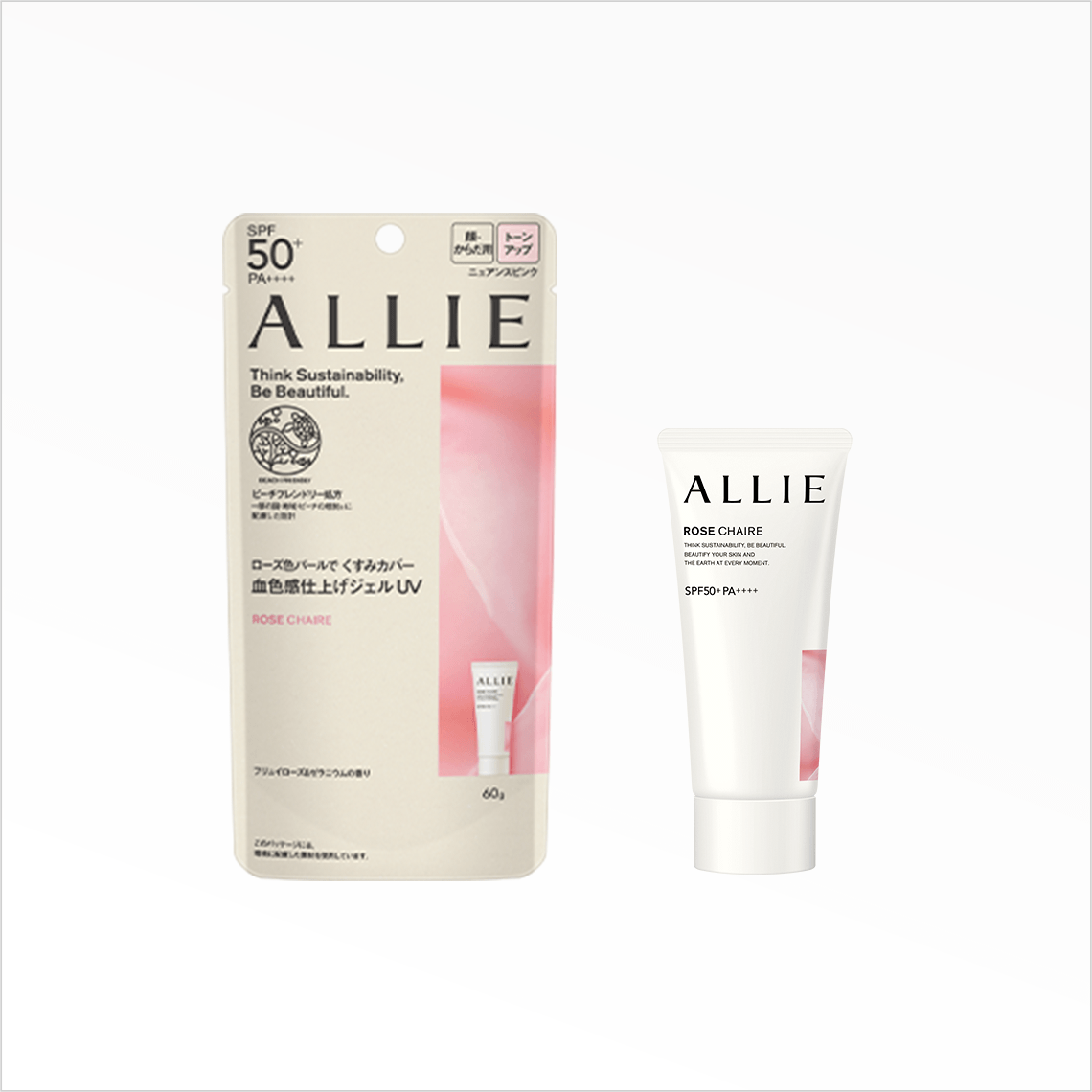 Allie Chrono Beauty Tone Up UV 60g 嘉娜宝 Kanebo ALLIE 高辉度润色防晒水凝乳 SPF50+ PA++++ 60g - MOMO E-Store