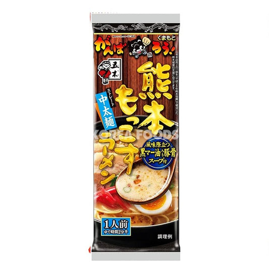 Itsuki Animal Free Kumamoto Mokkosu Ramen 104g 五木熊本黑麻油猪骨味速食拉面1人 - MOMO E-Store